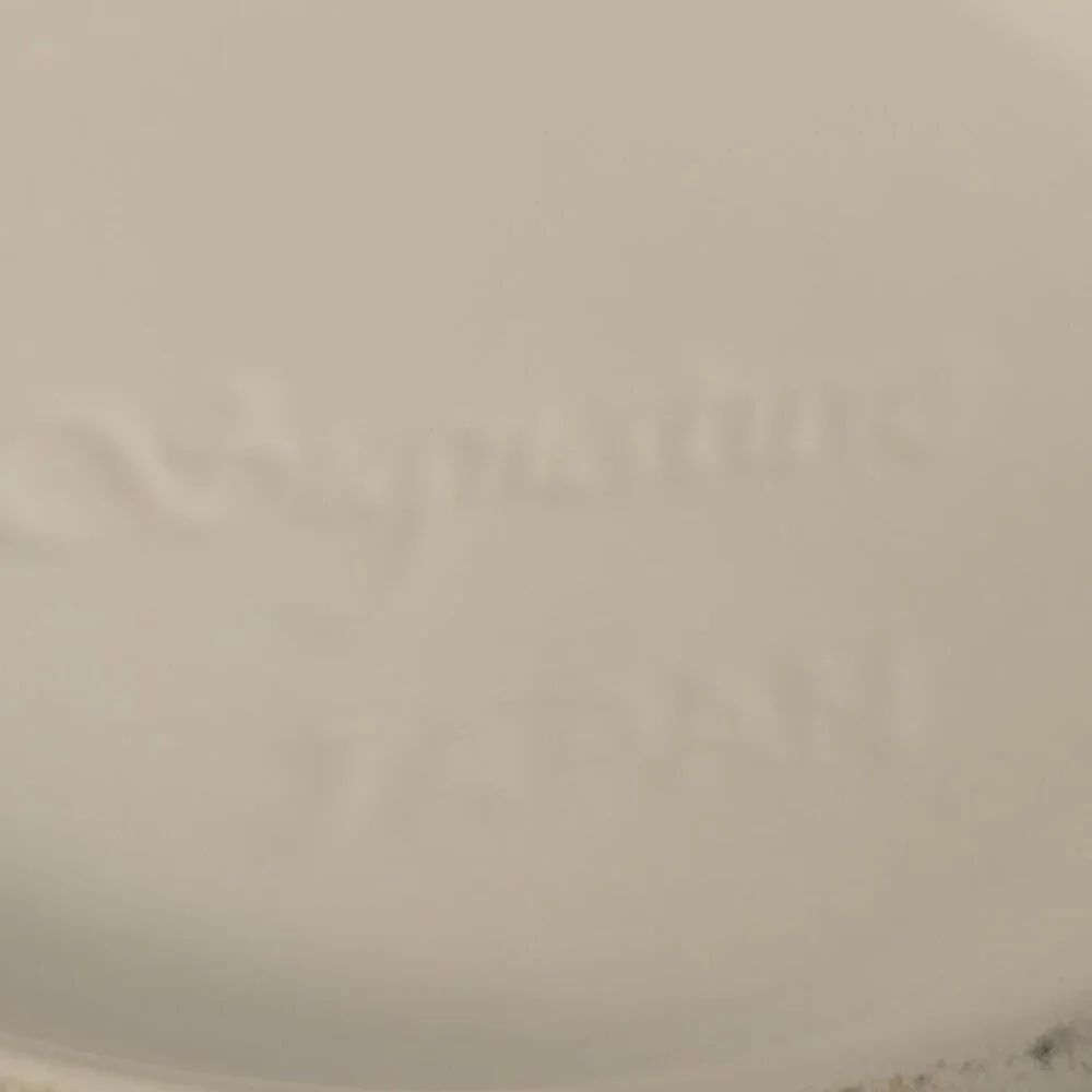 Vintage Signature Japan White Ceramic Soup Tureen Lid Ladle MCM Serving Bowl